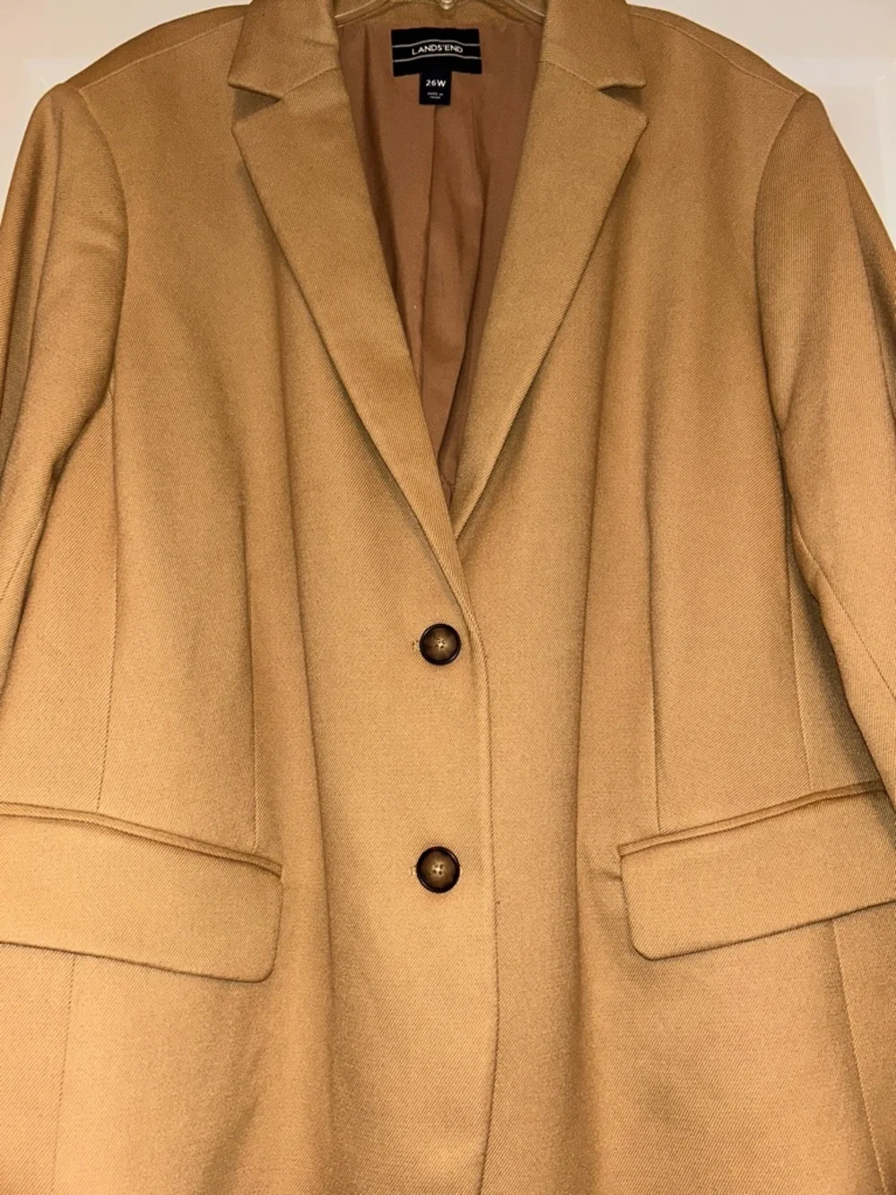Lands End camel colored